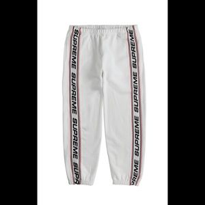 white supreme joggers